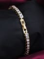 thumb Exquisite 18K Gold Plated Square Zircon Bracelet 1