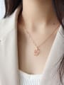 thumb Sterling Silver Necklace circular AAA Zircon Necklace 1