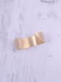 thumb Titanium With Gold Plated Simplistic Irregular Free Size  Bangles 3