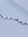 thumb 925 Sterling Silver With Platinum Plated Simplistic Irregular Double layer Anklets 2
