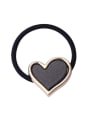 thumb Rubber Band With Cellulose Acetate  Fashion Heart Hair Ropes 2