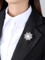 thumb Copper With White Gold Plated Fashion snowflake Brooches 1