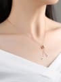 thumb Fashion Geometrical Rose Gold Plated Titanium Necklace 1