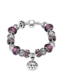 thumb Retro Decorations Oblate Glass Beads Bracelet 0