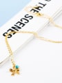 thumb Women Delicate Butterfly Shaped Geometric Necklace 2