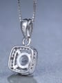 thumb Square Zircon necklace 1