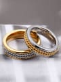 thumb Stainless Steel With Gold Plated Trendy Rings 2