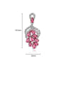 thumb Copper With  Cubic Zirconia Delicate Friut Grape Drop Earrings 3