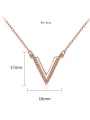 thumb Copper With 3A cubic zirconia Simplistic Geometric Necklaces 4