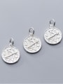 thumb 925 Sterling Silver With Silver Plated Fashion Round Charms 1