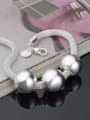 thumb Fashion Smooth Beads Silver Plated Bracelet 1