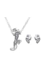thumb Alloy Silver/Imitation-gold Plated Creative Leopard Two Pieces Jewelry Set 0