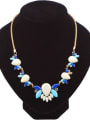 thumb Fashion Exquisite Stones Alloy Gold Plated Necklace 0