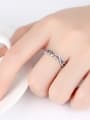 thumb Pure silver retro love free size ring 1