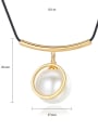 thumb Copper With Champagne Gold Plated Simplistic Geometric Necklaces 4