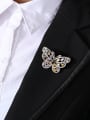 thumb Copper With Gold Plated Delicate Butterfly Brooches 1