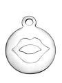 thumb Stainless Steel With round with red lips Charms 1