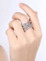 thumb Fashion Zircon Platinum Plated Ring 1