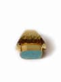 thumb Exaggerated Personalized Turquoise Stone Ring 2