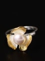 thumb Color Plated Freshwater Pearl Open Ring 0