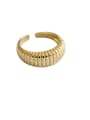 thumb 925 Sterling Silver With Gold Plated Vintage Multi-loop Winding Free Size Rings 0