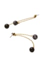 thumb Double Lines Artificial Pearls drop earring 1