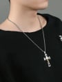 thumb Personalized Jesus Cross Pendant Titanium Necklace 1