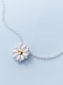 thumb Sterling silver daisy flower necklace 2