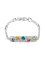 thumb Fashion Shiny Cubic austrian Crystals Alloy Bracelet 0