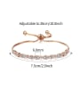 thumb Copper With Cubic Zirconia  Fashion Water Drop Bracelets 4