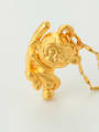 thumb Personalized Little Monkey Gold Plated Pendant 1