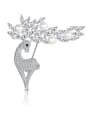 thumb 925 Sterling Silver With Cubic Zirconia  Personality Animal  Merlot Brooches 0