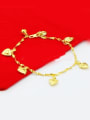 thumb Children 24K Gold Plated Heart Shaped Copper Bracelet 0