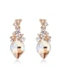 thumb Fashion Rhombus austrian Crystals Alloy Stud Earrings 0