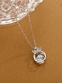 thumb Hollow single-AAA Zricon smart Crown Necklace 1