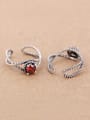 thumb Retro Rhinestones Twisted Opening Ring 3