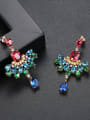 thumb Copper With Gold Plated Fashion multicolor Drop Earrings 0