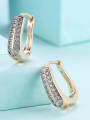 thumb 18K Gold U-shaped Zircon clip on earring 2