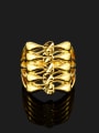 thumb Women Personality Bowknot Shaped Gold Plated Ring 1