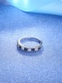 thumb All-match Black And White Color Zircon Copper Ring 2