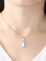 thumb Copper With jade Fashion Water Drop Necklaces 1