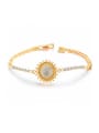 thumb Copper With 18k Gold Plated Delicate helianthus Bracelets 0