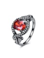thumb Fashion Red Stone Rhinestones Ring 0