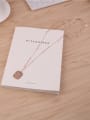 thumb Alphabet Army Card Pendant Simple Sweater Necklace 2