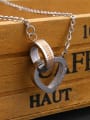 thumb Fashion Heart and Square Lovers Necklace 2