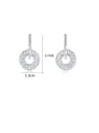 thumb Copper With Platinum Plated Simplistic Round Drop Earrings 1
