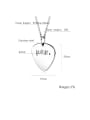 thumb Titanium With White Gold Plated Simplistic Heart Mens  Pendants 4