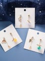 thumb Alloy With Rose Gold Plated Cartoon Asymmetry  Irregular Drop Earrings 1
