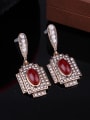 thumb Alloy Antique Gold Plated Vintage style Artificial Stones Three Pieces Jewelry Set 2