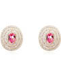 thumb Fashion Shiny austrian Crystals-covered Alloy Stud Earrings 4